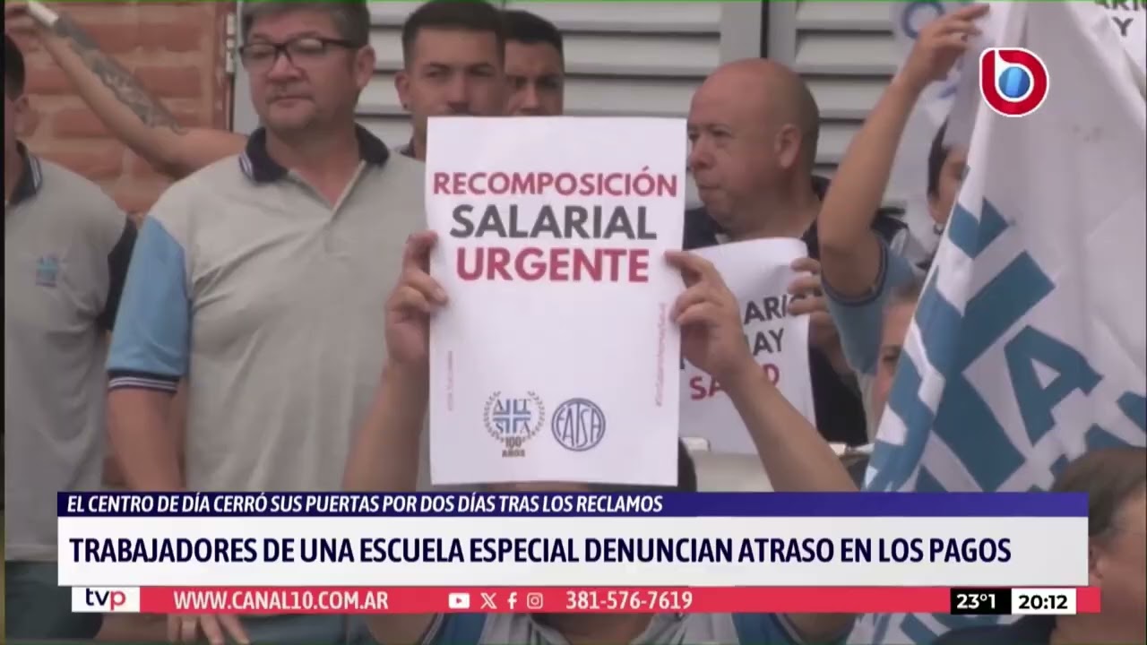 Protesta salarial en centro de día: denuncian sueldos impagos y cierre inesperado