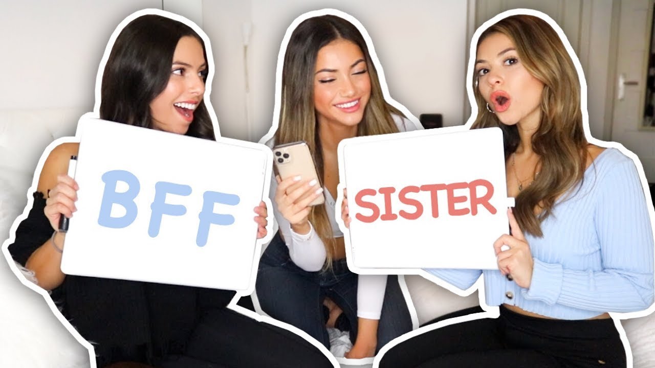 WHO KNOWS ME BETTER? | Best Friend vs. Sister Challenge  | Viktoria & Claudia