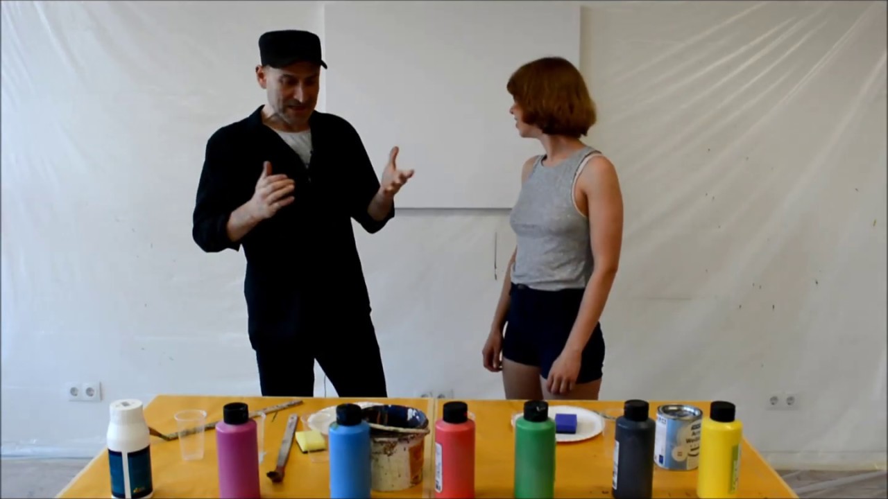 Art show: Action painting onlinekurs, tutorial