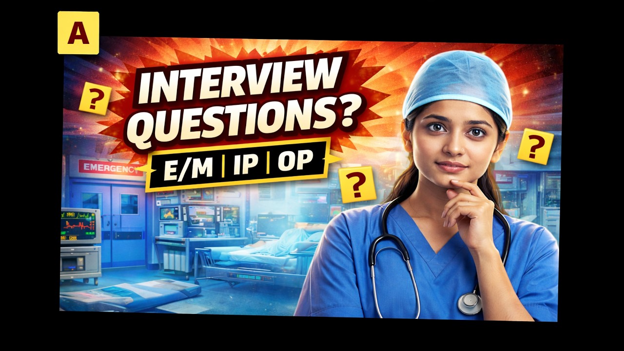 Medical Coding Interview Questions Freshers MUST Know | E/M IP & OP