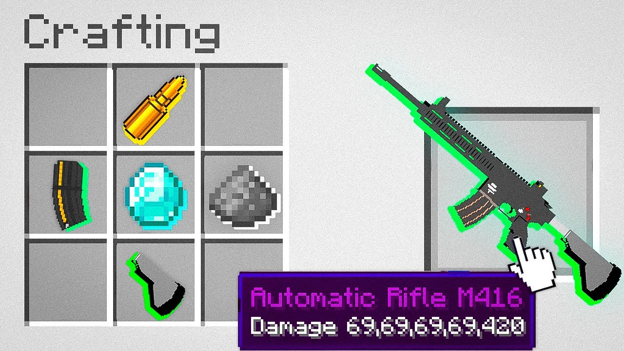 Minecraft, But I Can Craft Guns...