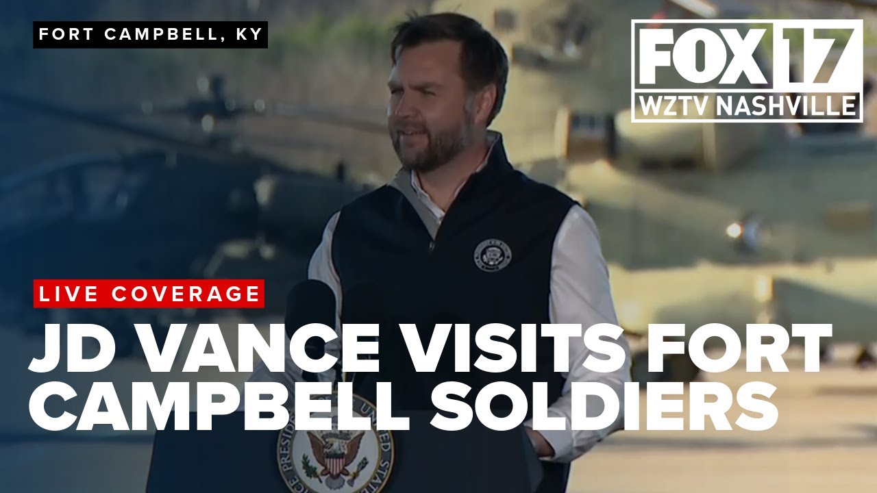 VP Vance visits troops in Fort Campbell, Kentucky for Thanksgiving