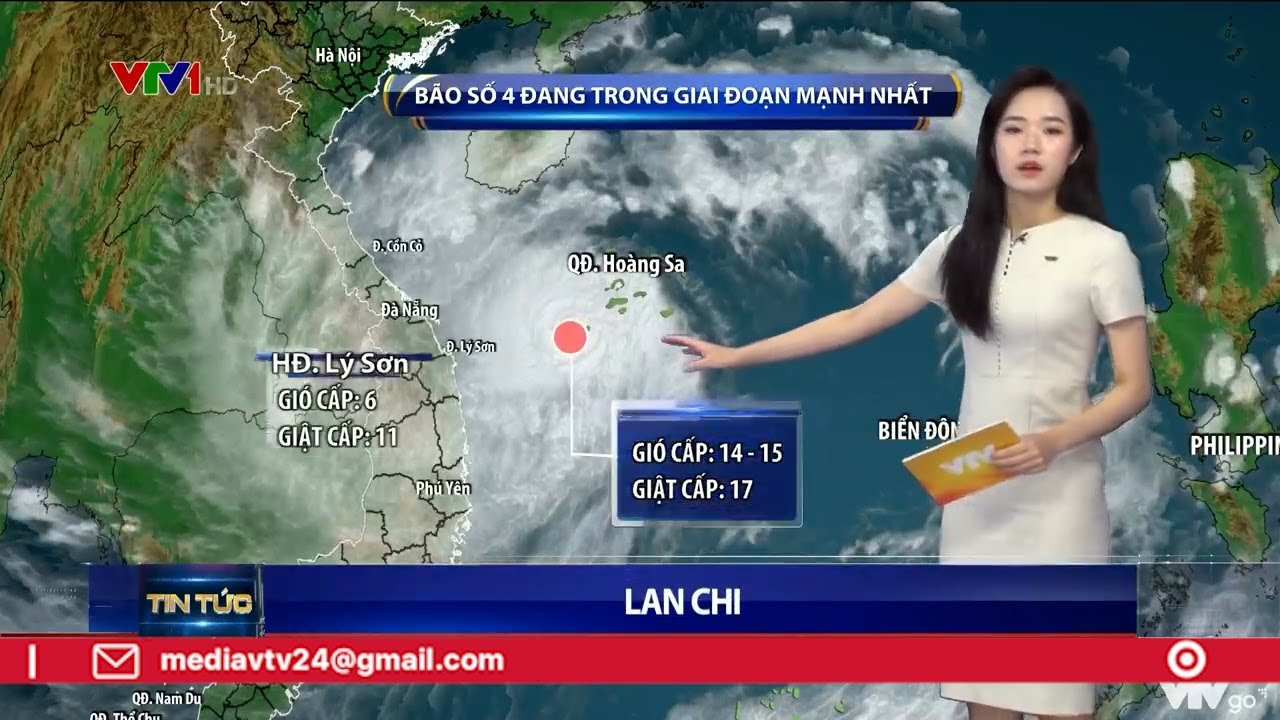 Bão số 4 vào đến đất liền vẫn rất mạnh | VTV24
