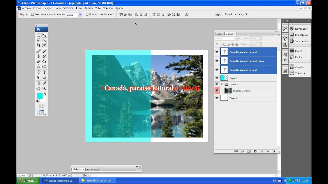 21 Alinear capas en Photoshop
