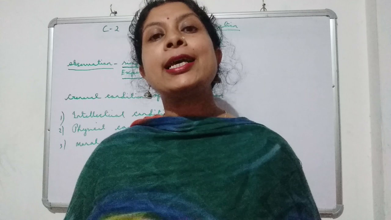 H. S. Year, chapter-2, material ground of induction, general conditions of observation.