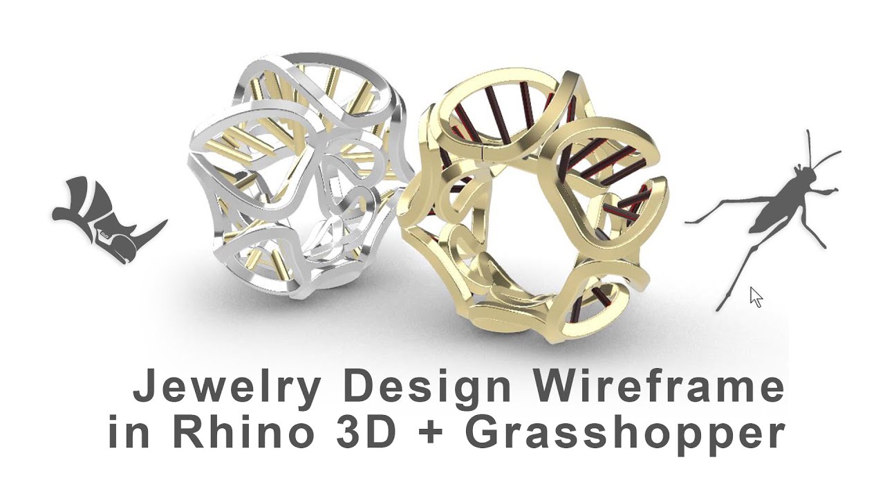 Превращайте простые изгибы в уникальные CAD-шаблоны ювелирных изделий с помощью Rhino и Grasshopp...