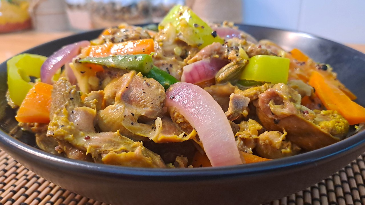 කුකුල් මස් ගිසාඩ්/ගල්බොකු ස්ටු හදමු | Kukulmas Galboku stew | Chicken Gizzard Stew