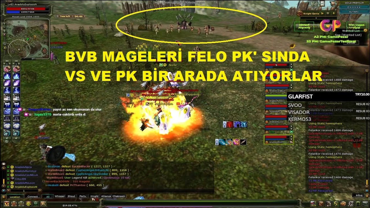 ExplosioNLr - BvB Mageleri Felo Pk' sında Hem Vs Hem Pk Atıyor - Knight Online
