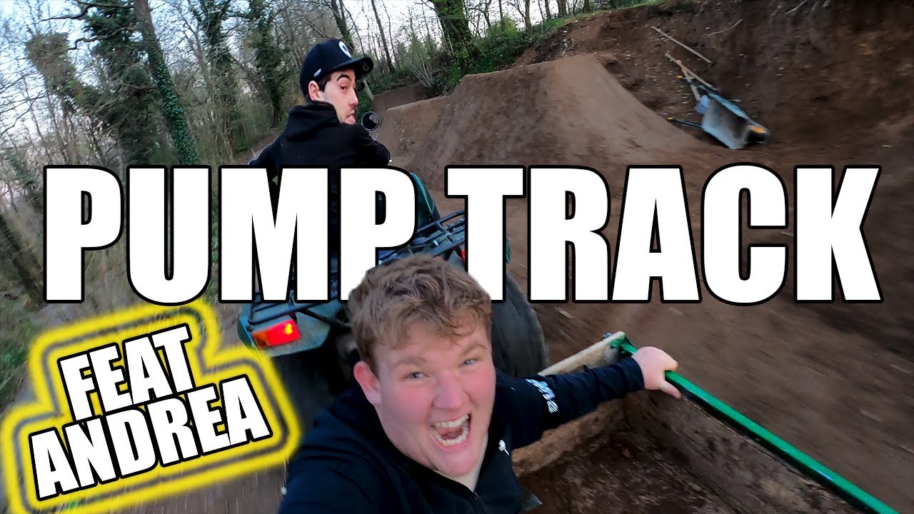 WE BUILT A PUMP TRACK IN THE GARDEN!