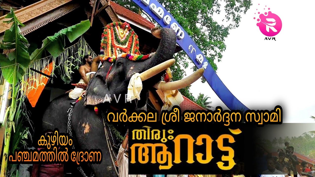 Sree Janardhana Swamy Aarattu | ആറാട്ട് | Varkala | Panchamathil Drona  #elephant #varkala