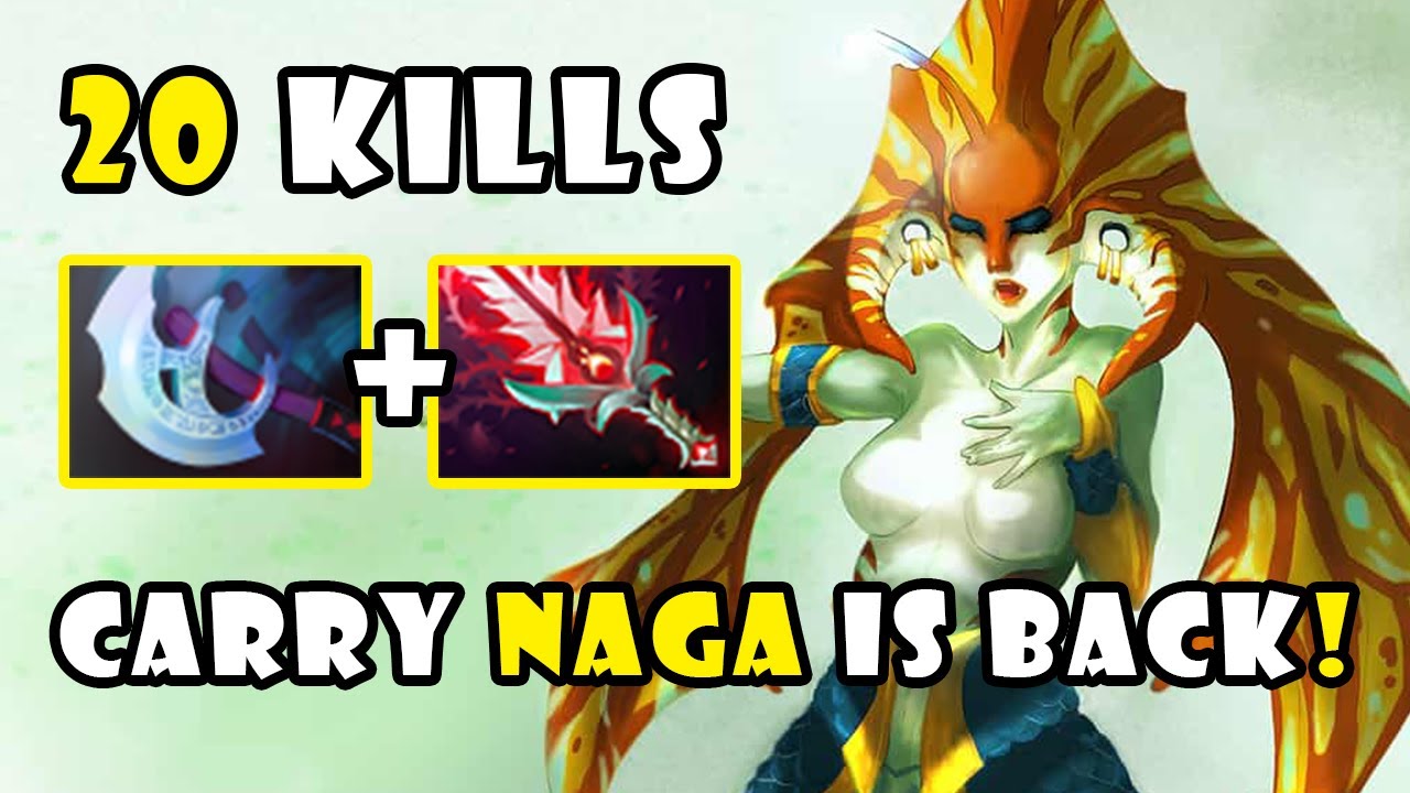 How to Play Old Carry Naga Siren in New Patch | Dota 2 Gameplay 7.40