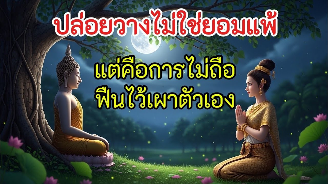 ปล่อยวางไม่ใช่ยอมแพ้, แต่คือการไม่ถือฟืนไว้เผาตัวเอง#ใจสงบเพราะพบธรรม#ธรรมะสอนใจ#รักษาใจด้วยธรรมะ