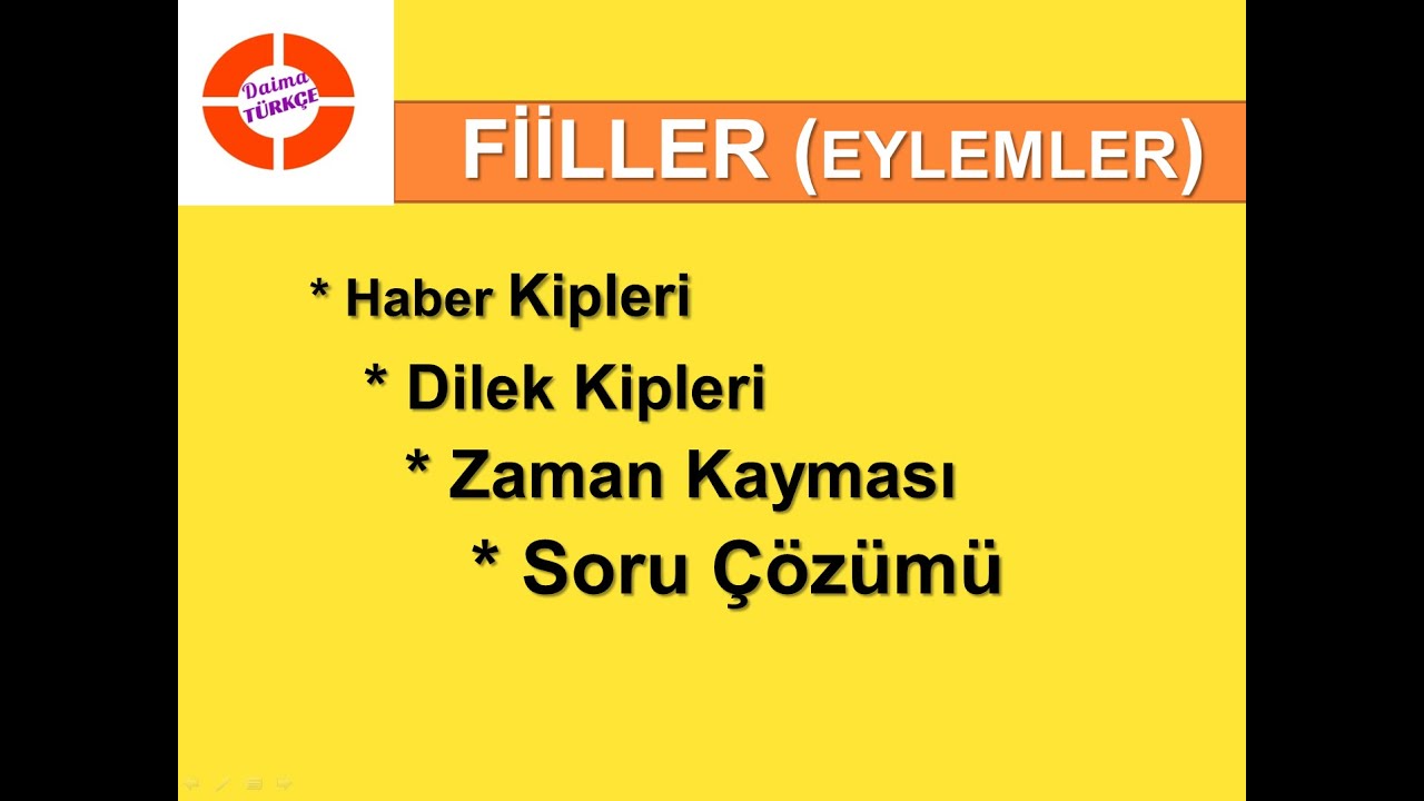 Fiiller (Eylemler) - #DaimaT&uuml;rk&ccedil;e