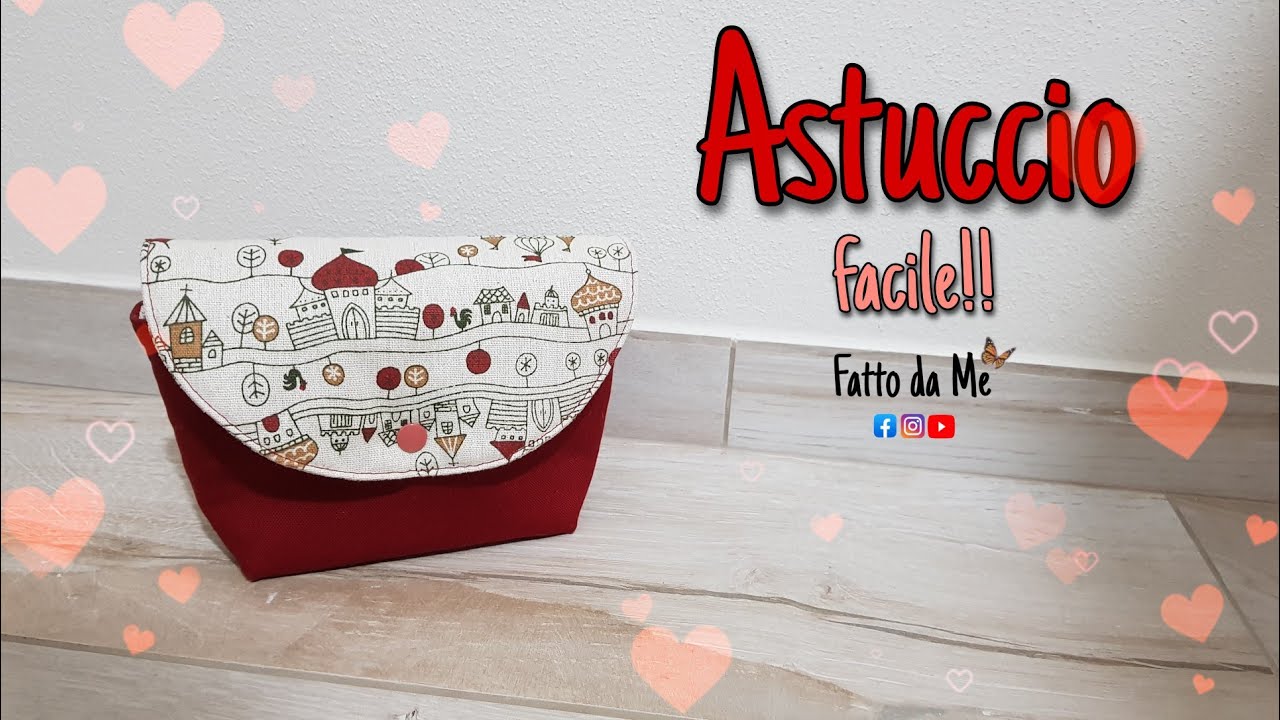 Astuccio  facile senza zip | trousse semplice | cucito facile| Fatto da Me #fattodame 18