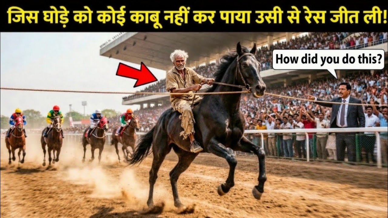 जिसे सबने गरीब भिकारी समझा... उसी ने बेकाबू घोड़े को काबु कर 10 करोड़ की रेस जीत ली | Story