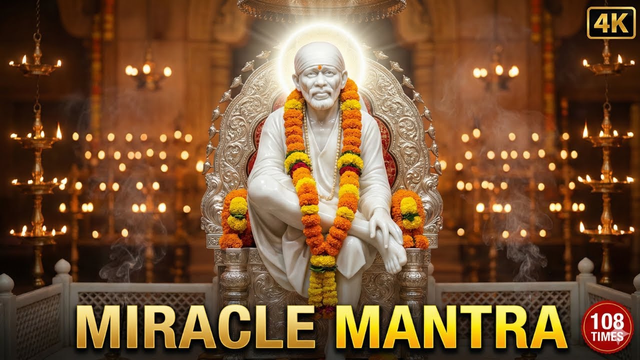 Powerful Sai Baba Mantra for Miracles | Om Sai Sri Sai Jai Jai Sai | 108 Times Chanting