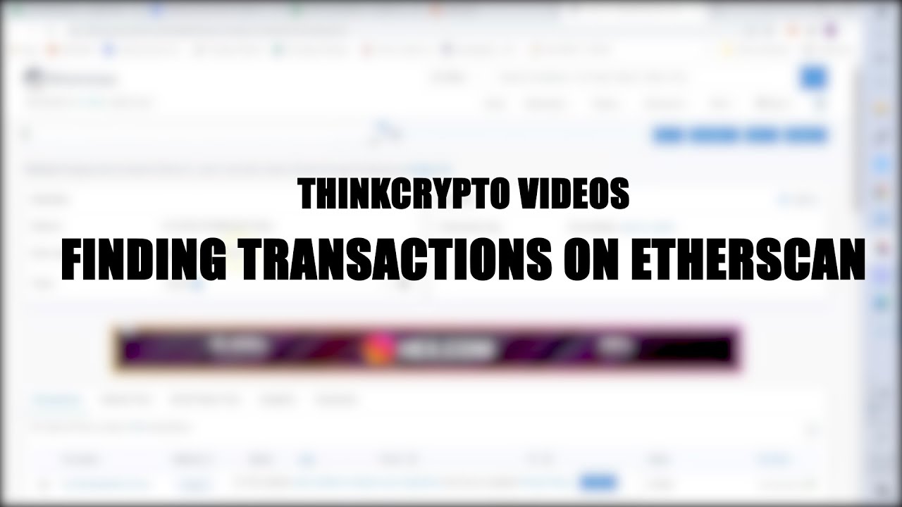 Finding Past Transactions With Etherscan