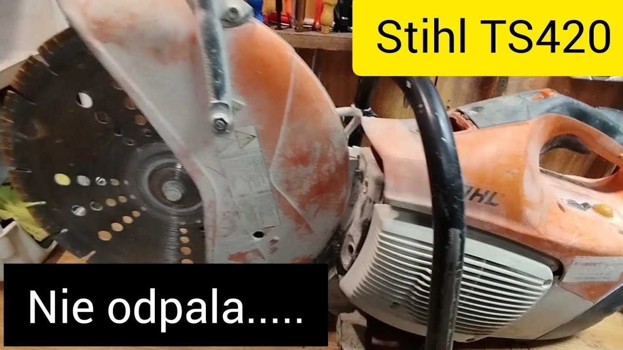 Stihl TS 420 Piła Nie Odpala ,naprawa szarpaka i brak iskry