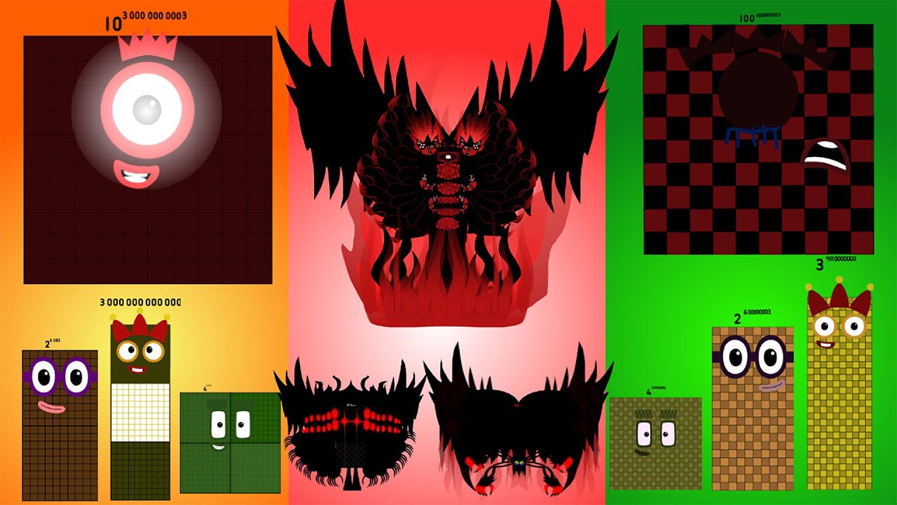 Numberblocks Band Re Take (1ze - 10decze  - 100decimy) vs Uncannyblocks Band Different Units