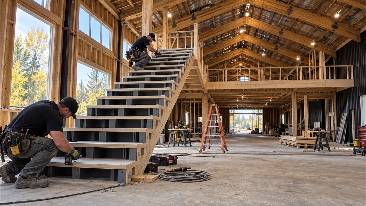 Two Men Turn a Barn Structure into a $750,000 Home in One Year | BARNDOMINIUM Build