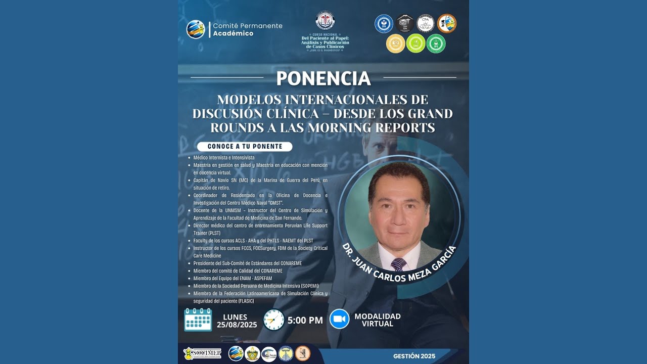 MODELOS INTERNACIONALES DE DISCUSIÓN CLÍNICA - CURSO NACIONAL DE INVESTIGACIÓN EN CASOS CLÍNICOS