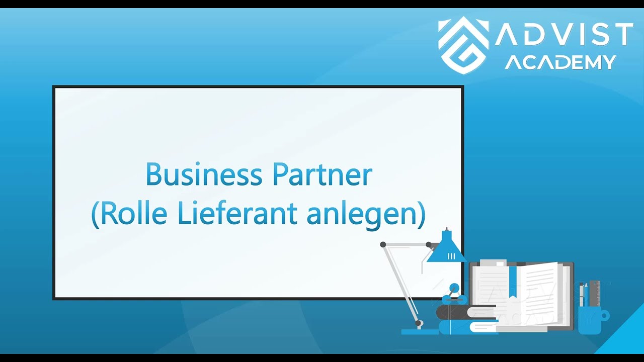 SAP | Business Partner: Rolle Lieferant anlegen (Transaktion: BP)