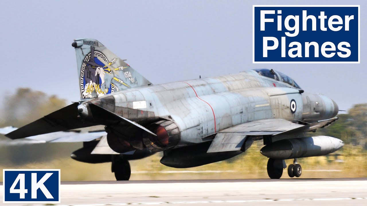 ✈ Fighter Planes ✈ 4k Video 🇬🇷 Inihocos in Andravida Air Base