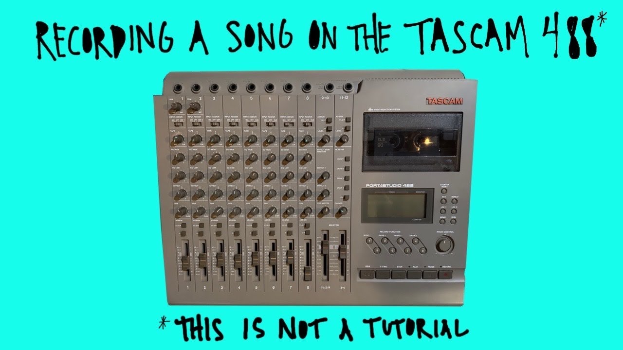 Recording a song on the Tascam 488
