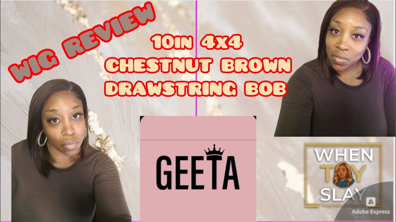 #geetahair - LET'S GET INTO THIS GORGEOUS 10in 4x4 CHESTNUT BROWN BOB.. IT'S GIVING FRONTAL