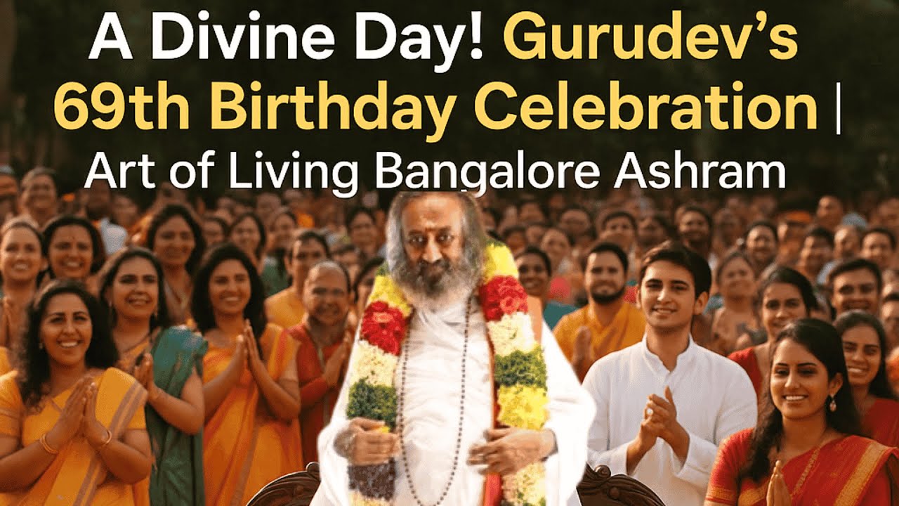 A Divine Day! Gurudev's 69th Birthday Celebration | Art of Living Bangalore Ashram