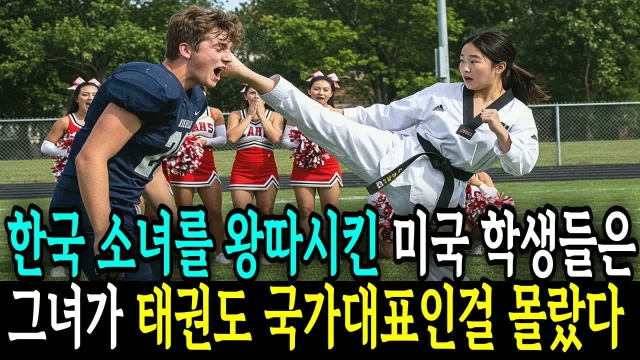 한국 소녀를 괴롭히던 미국 학생들, 그런데 그녀의 태권도 실력이 드러난 순간 국가대표 코치가 직접 찾아왔습니다