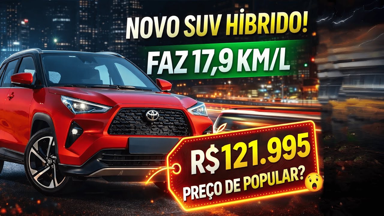 LANÇAMENTO TOYOTA YARIS CROSS HÍBRIDO FLEX CHEGOU 😱 SUV FAZ 17,9 KM/L E MUDA TUDO!