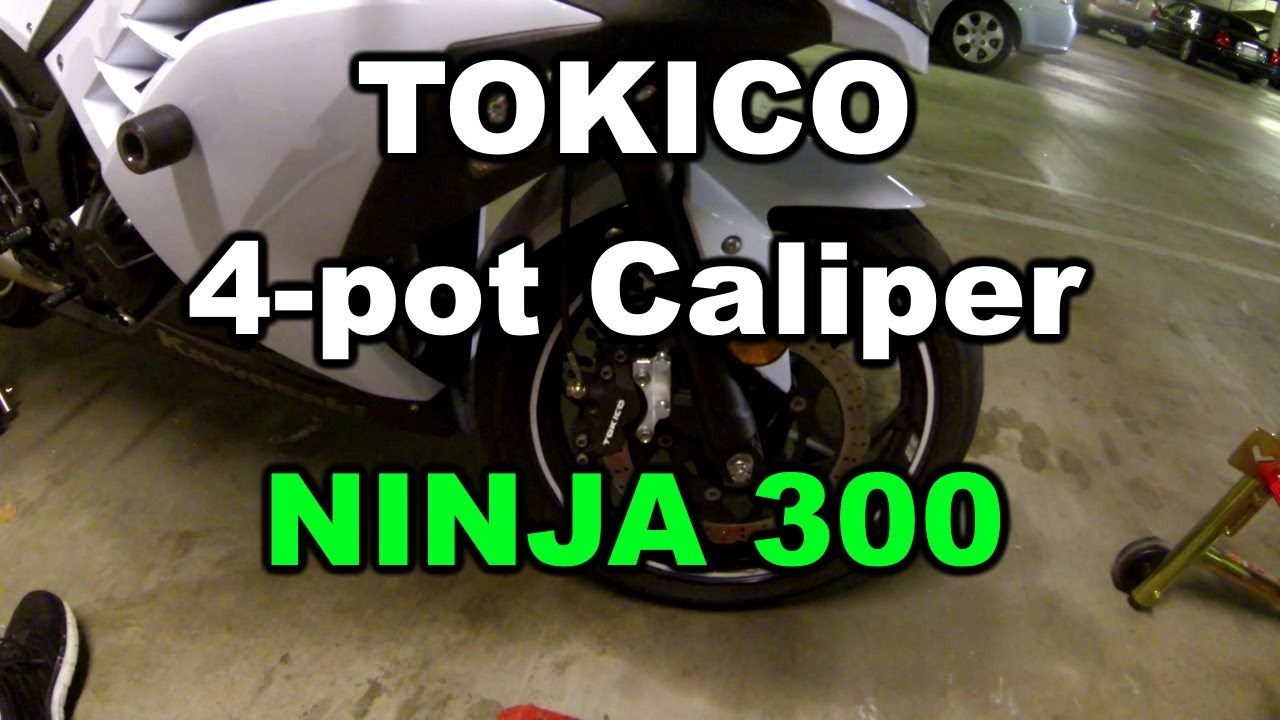 Ninja 300 Tokico 4-pot Caliper Install