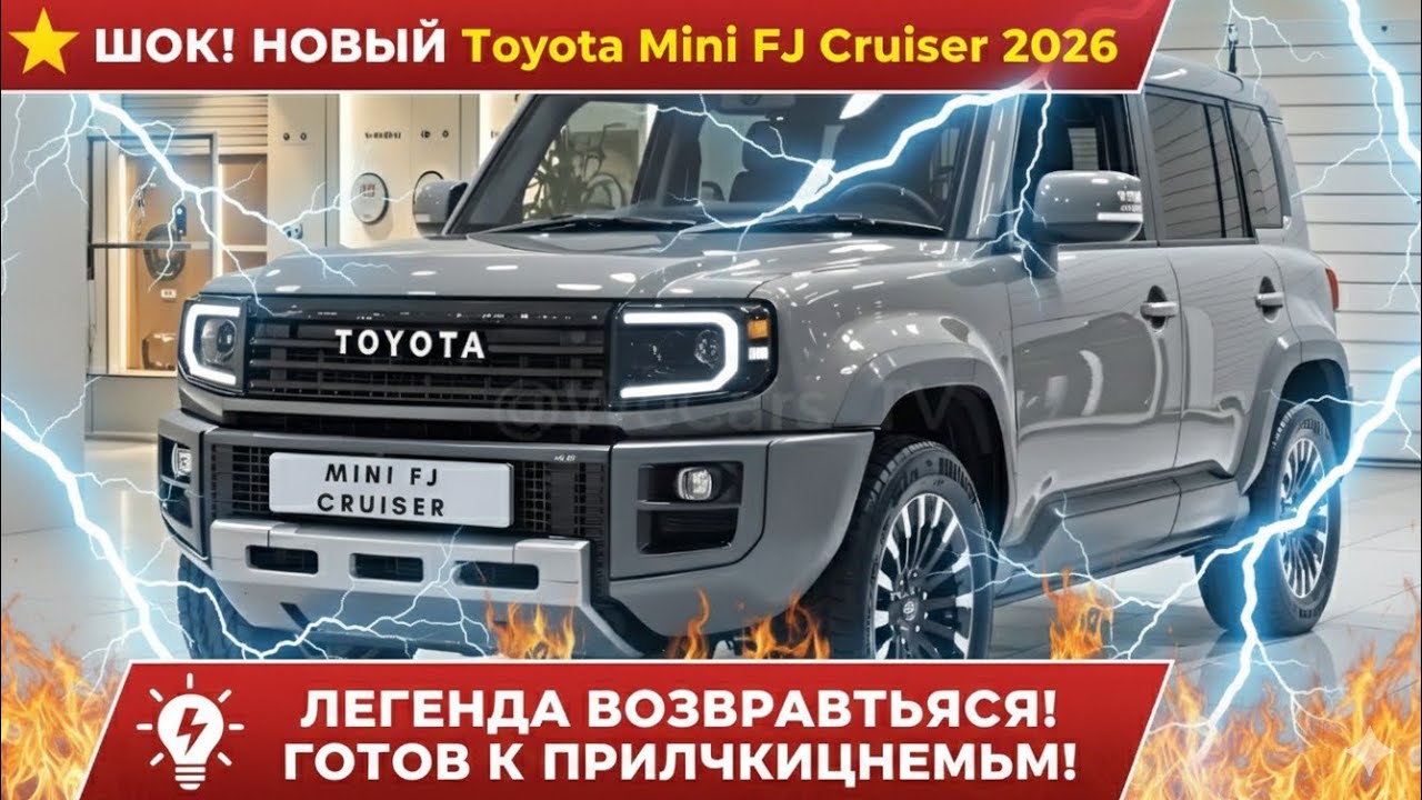 Новая Toyota Land Cruiser FJ 2026: Маленький Монстр Оффроуда! Полный Обзор