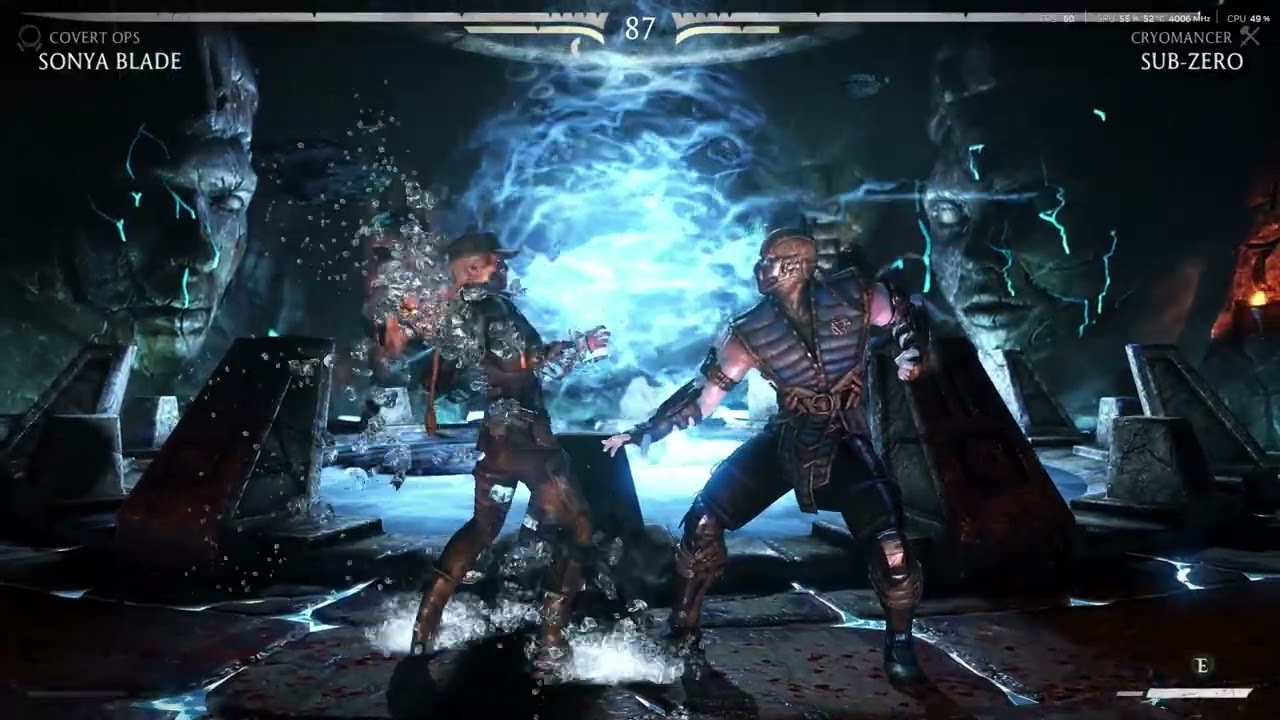 Mortal Kombat XL: SONYA BLADE VS SUB-ZERO Gameplay | 1080p 60FPS MAX Settings