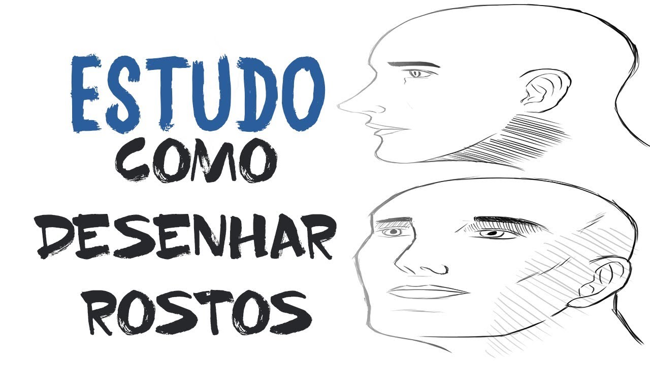 COMO DESENHAR O ROSTO HUMANO - Localizando os elementos do rosto