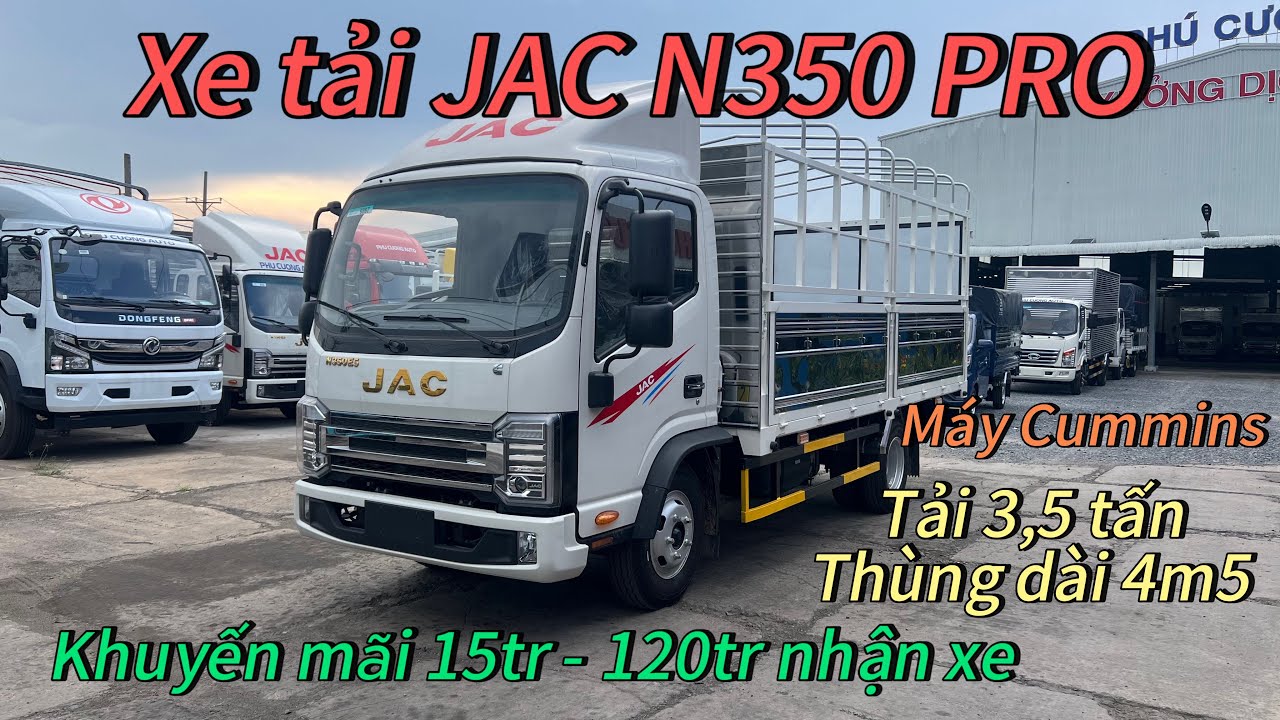 Báo giá xe tải Jac N350PRO 3.5 tấn | Khuyến mãi 15tr | 120tr nhận xe