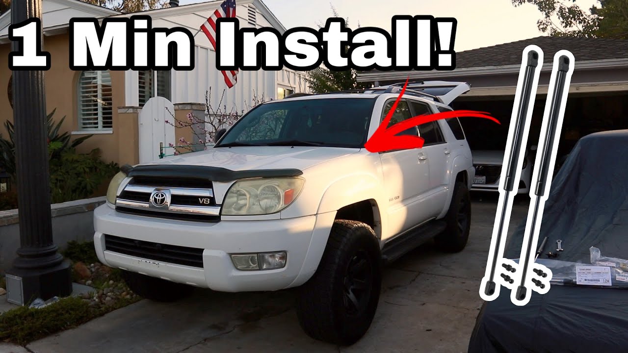 4runner Hood Struts in 1 MINUTE!