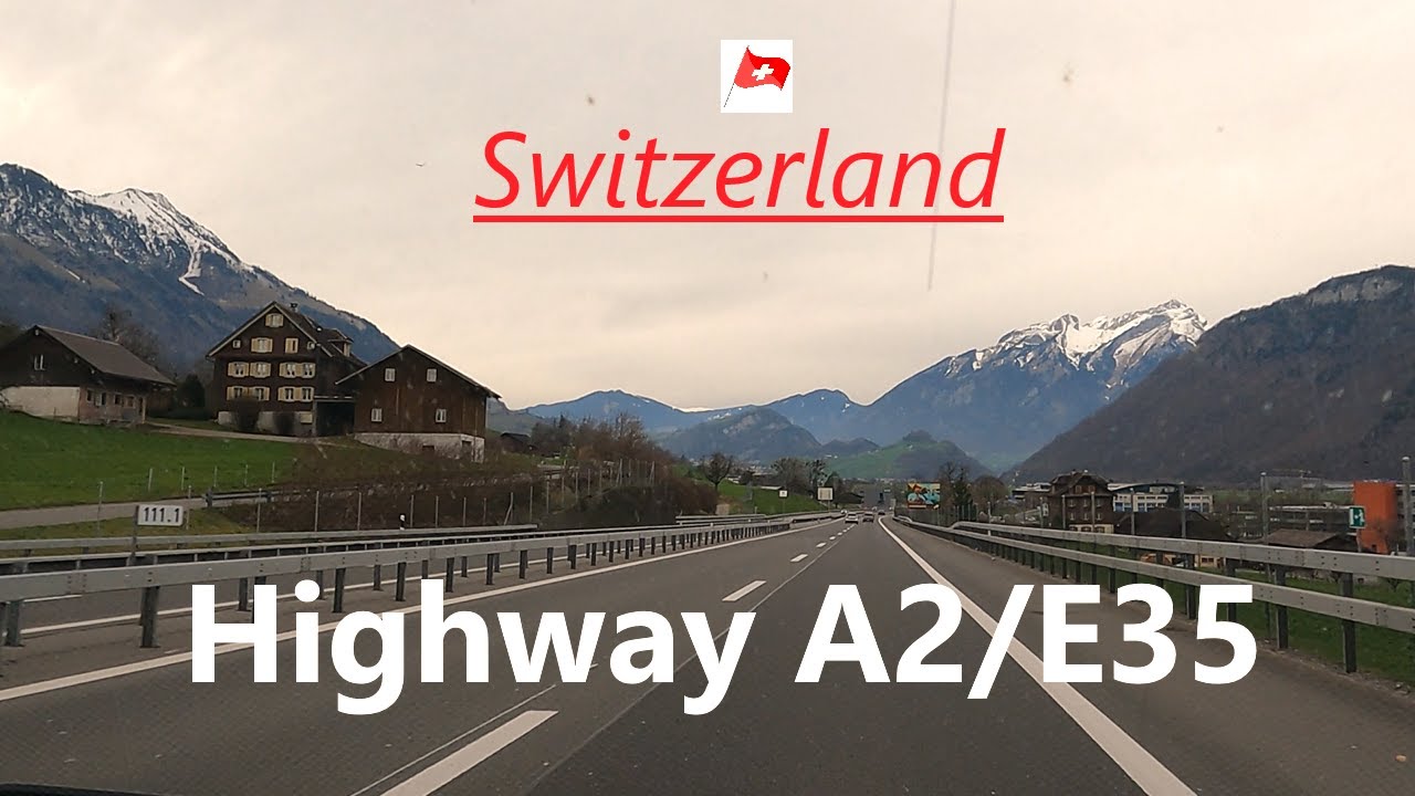 Highway driving in Switzerland @goGermany_Europe