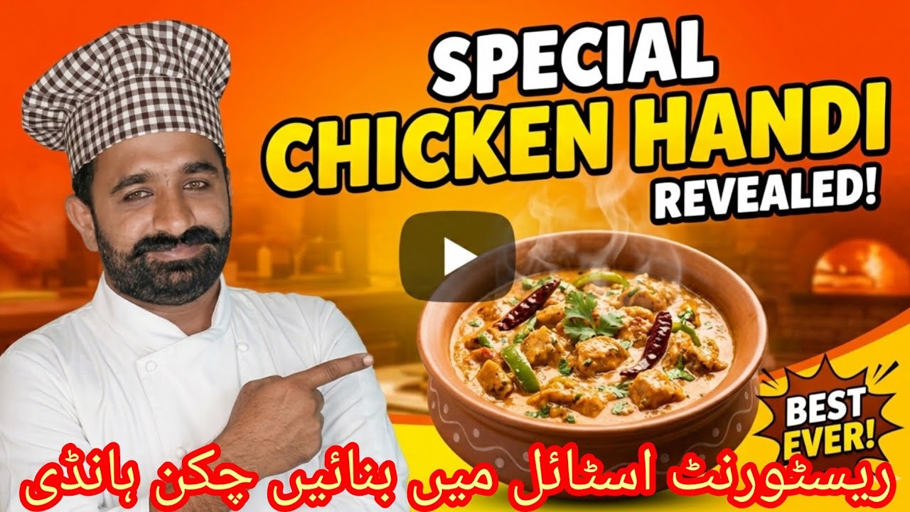 Special Chicken Handi 🌶️ ki recipe in restaurant style 🧑🏻‍🍳