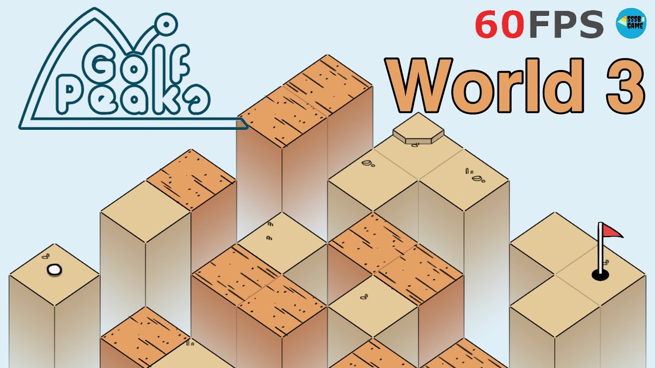 Golf Peaks | World 3 - Level 3-1 To 3-12 Gameplay Walkthrough