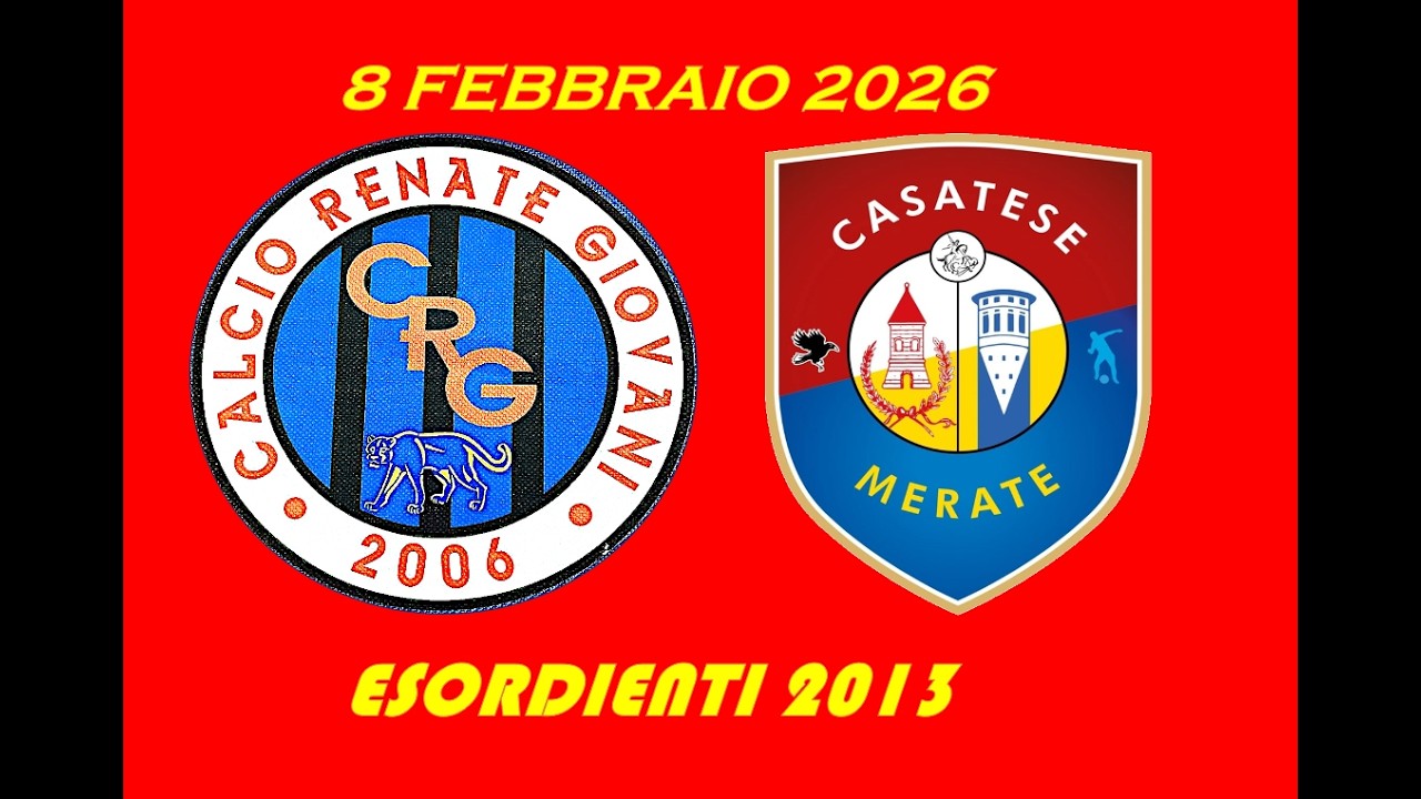 8 FEBBRAIO  ESORDIENTI 2013 CALCIO RENATE GIOVANI  VS ACCADEMY CASATESE MERATE