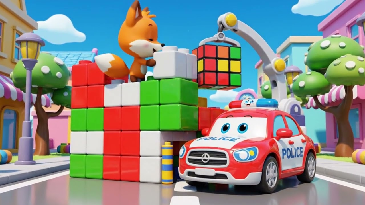 The Wheels on the Police Car 🚓 | Nursery Rhymes for Kids