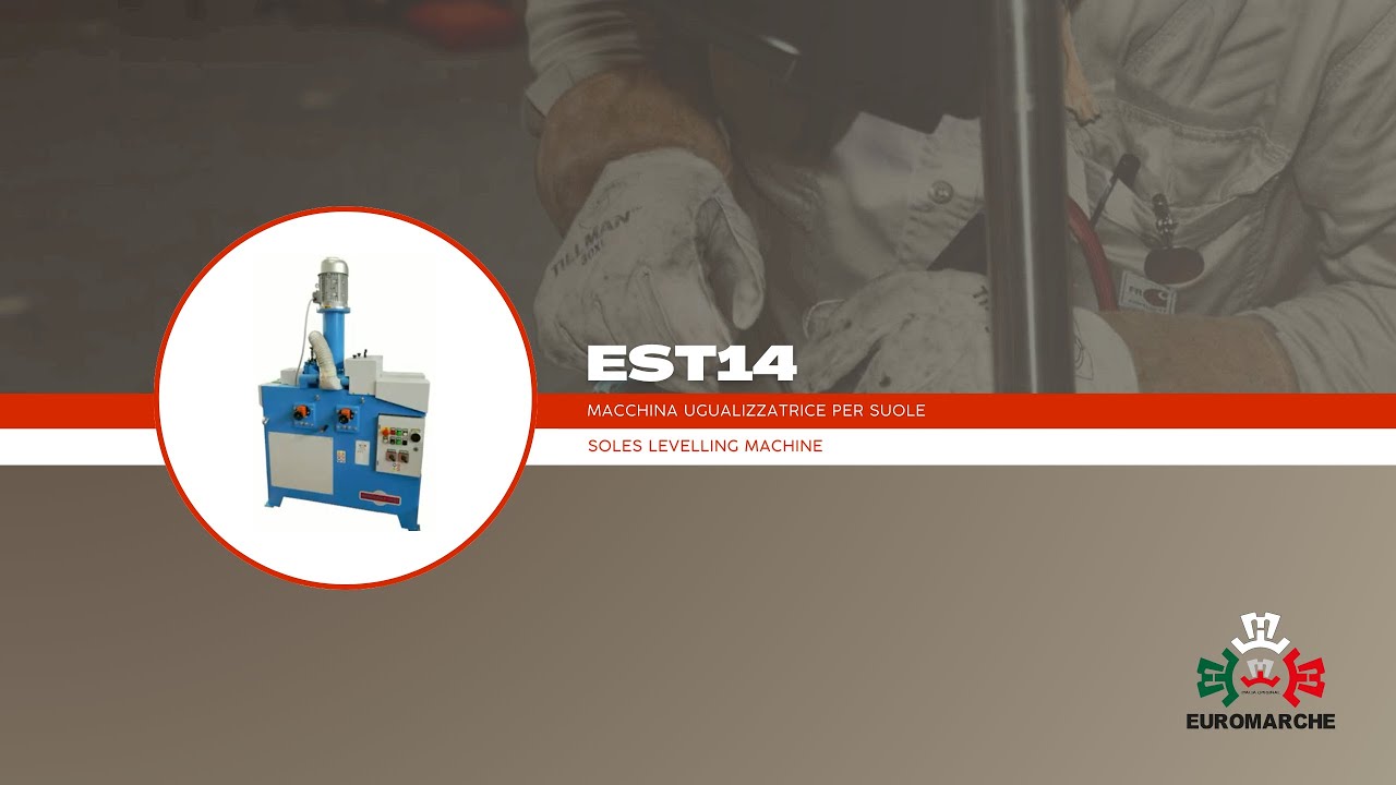 Euromarche SRL: EST14 - Macchina ugualizzatrice per suole - Soles levelling machine - HD