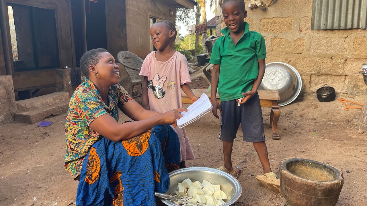 Rich In Heart ~ A Day in African Village Life | Mom’s Daily Routine, Cooking & Family Bonding