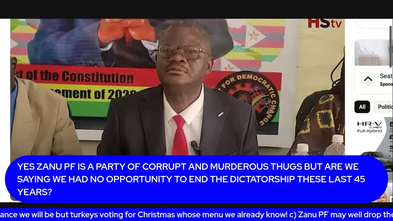 Komichi, challenge is not only stopping Zanu PF amend constitution but end curse of rigged election!