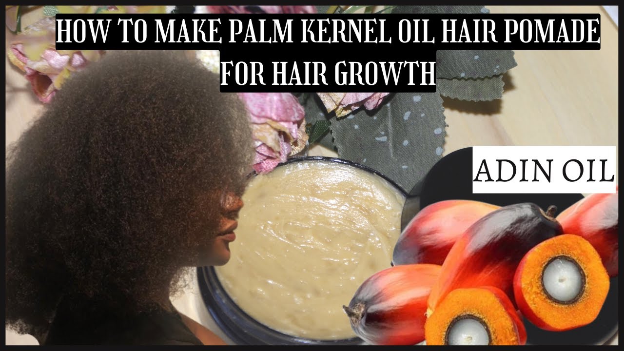 Make PALM KERNEL Hair POMADE for GREATER HAIR GROWTH - ADIN PALM KERNEL OIL
