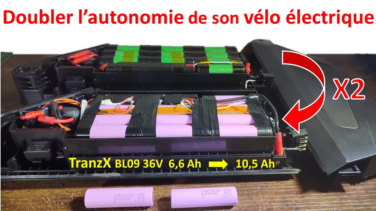 Doubler l'autonomie d'une batterie de vélo (Tranzx BL09) - Reconditionnement en capacité maximale !