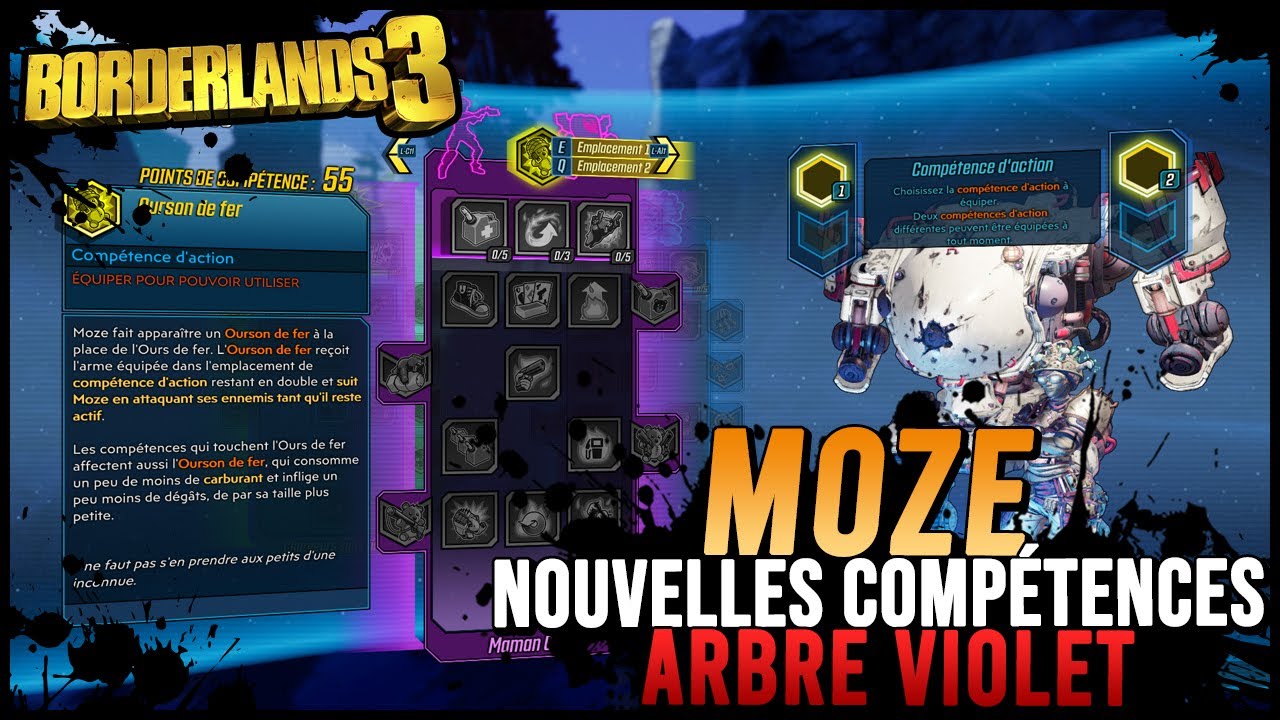 Borderlands 3 : Nouvelles Compétences Moze | Arbre Violet (Build) !