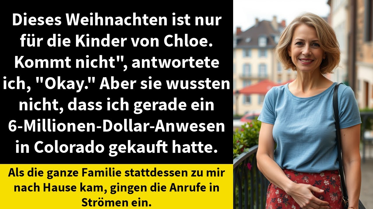 Dieses Weihnachten ist nur für die Kinder von Chloe. Kommt nicht", antwortete ich, "Okay."